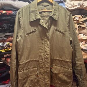 Lucky Brand Womens Green Utility Military Chore Jacket Size XL